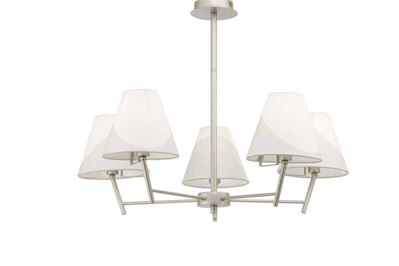 Потолочная люстра Freya Vanessa FR5084PL-05G, диаметр 72 см, серебро