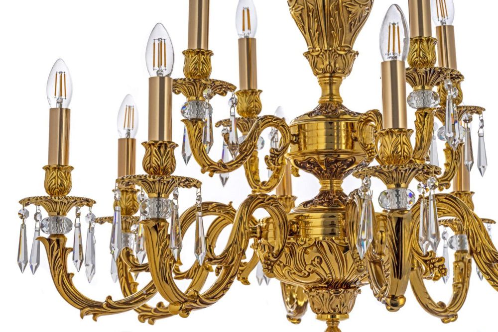 Люстра *83*56 см, 12*E14*40W, Dio D`arte Estrada Estrada E 1.1.12.600 G, Золото