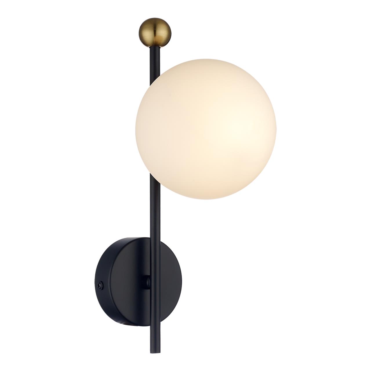 Светильник настенный 17*12*30 см, 1*E14 Lumion Melody 6581/1W черный, золотой