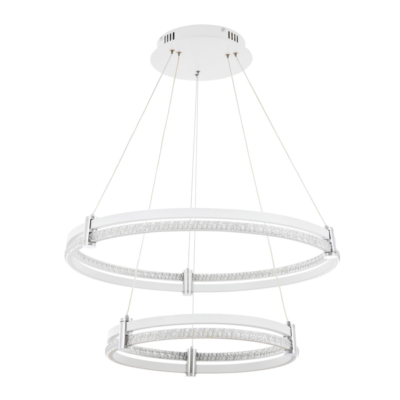 Подвесной светильник 64*64*110 см, LED 165W, 3000 / 6000K, Хром, Белый LED4U 8620-600-400