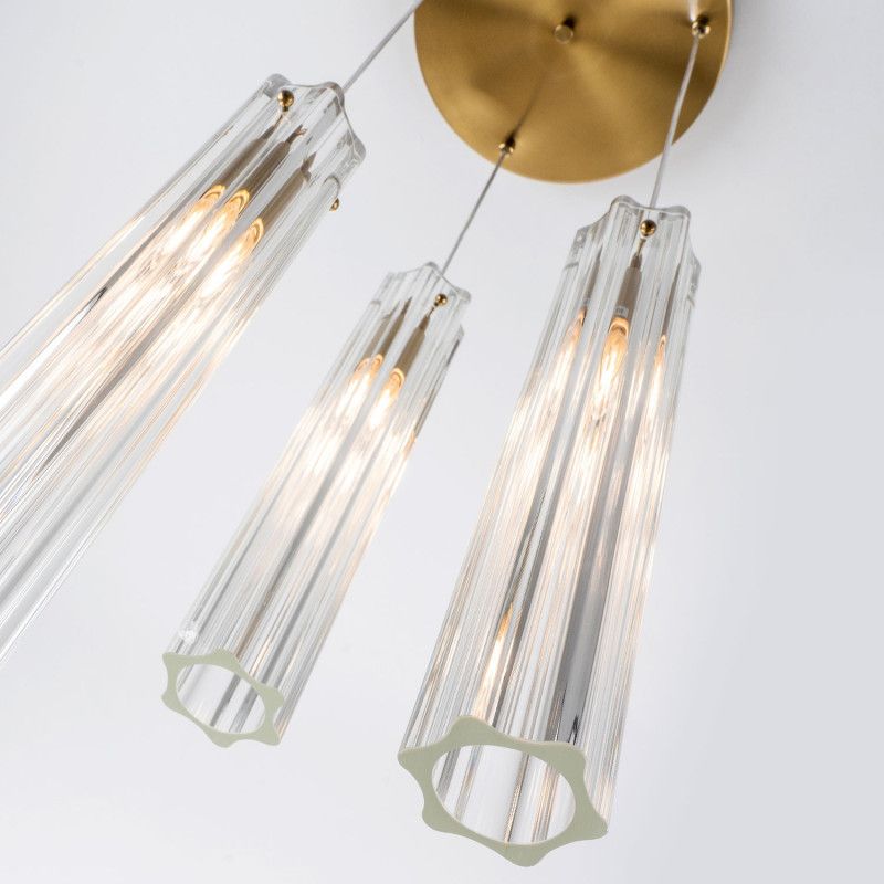 Подвесной светильник Е27, 3x60Вт, , Modelux ML.3330.3 BS Латунь