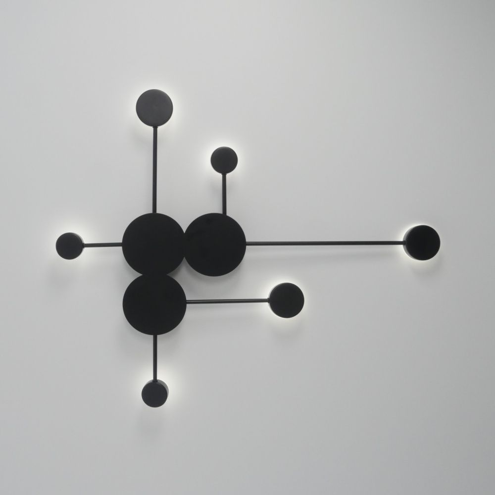 Светильник DZN-33915 ЧЕРНЫЙ  D820*920/H100/6/LED/9W/4500К DOTS 24-06