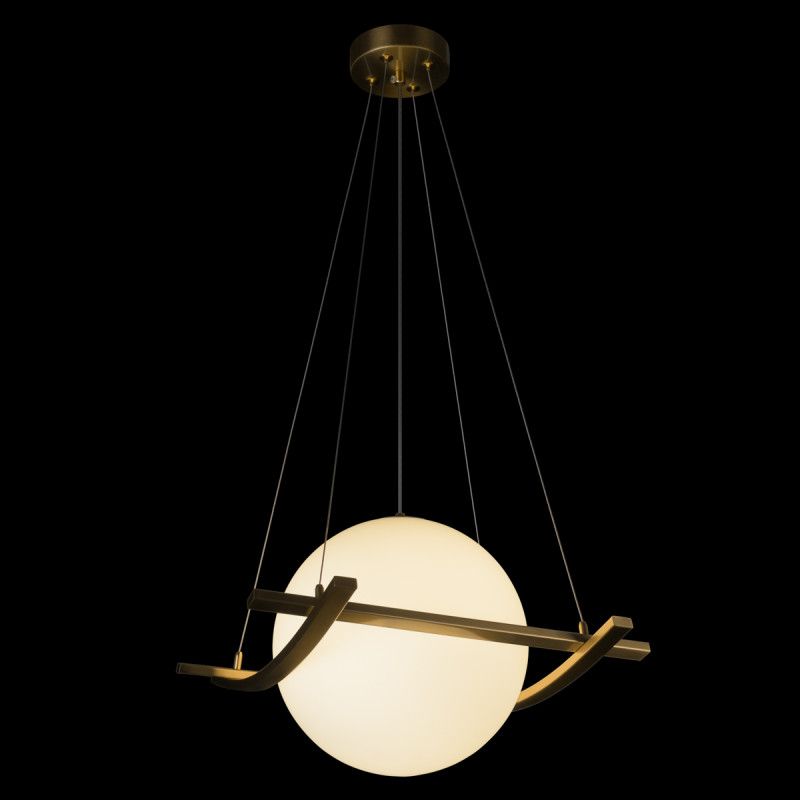 Подвесной светильник 38*38*-27,5 см, 1*E27*40W, LOFT IT Swing 10424/250, бронзовый