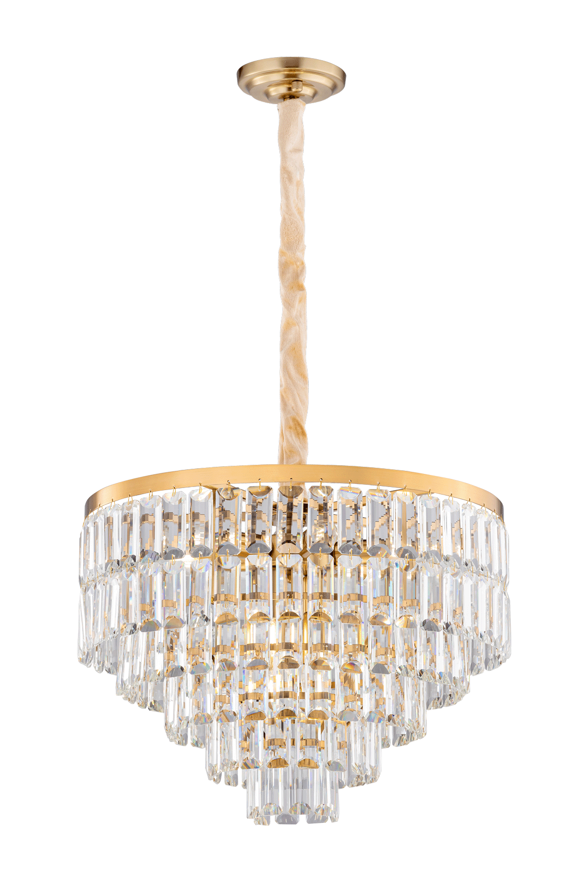 Люстра 500*400, 10*E14, 40W NewRgy Cristallo 2752P/10A PLATING BRASS+CLEAR, PLATING BRASS+CLEAR