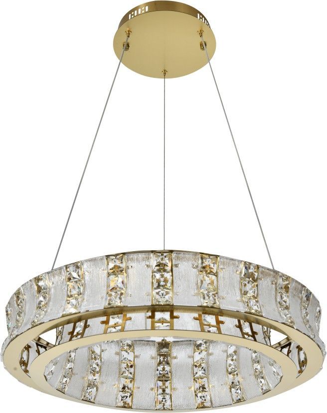 Люстра подвесная 60 см, 80W, 3000-6000K, Stilfort 4037/03/06P, золото