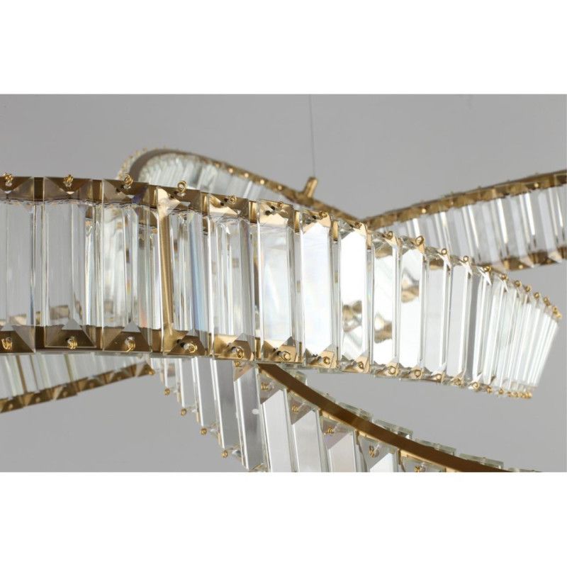 Подвесная люстра 80*70-140 см, 1*LED, 48W, 3000K, Aployt Olimp APL.045.03.48, золотой