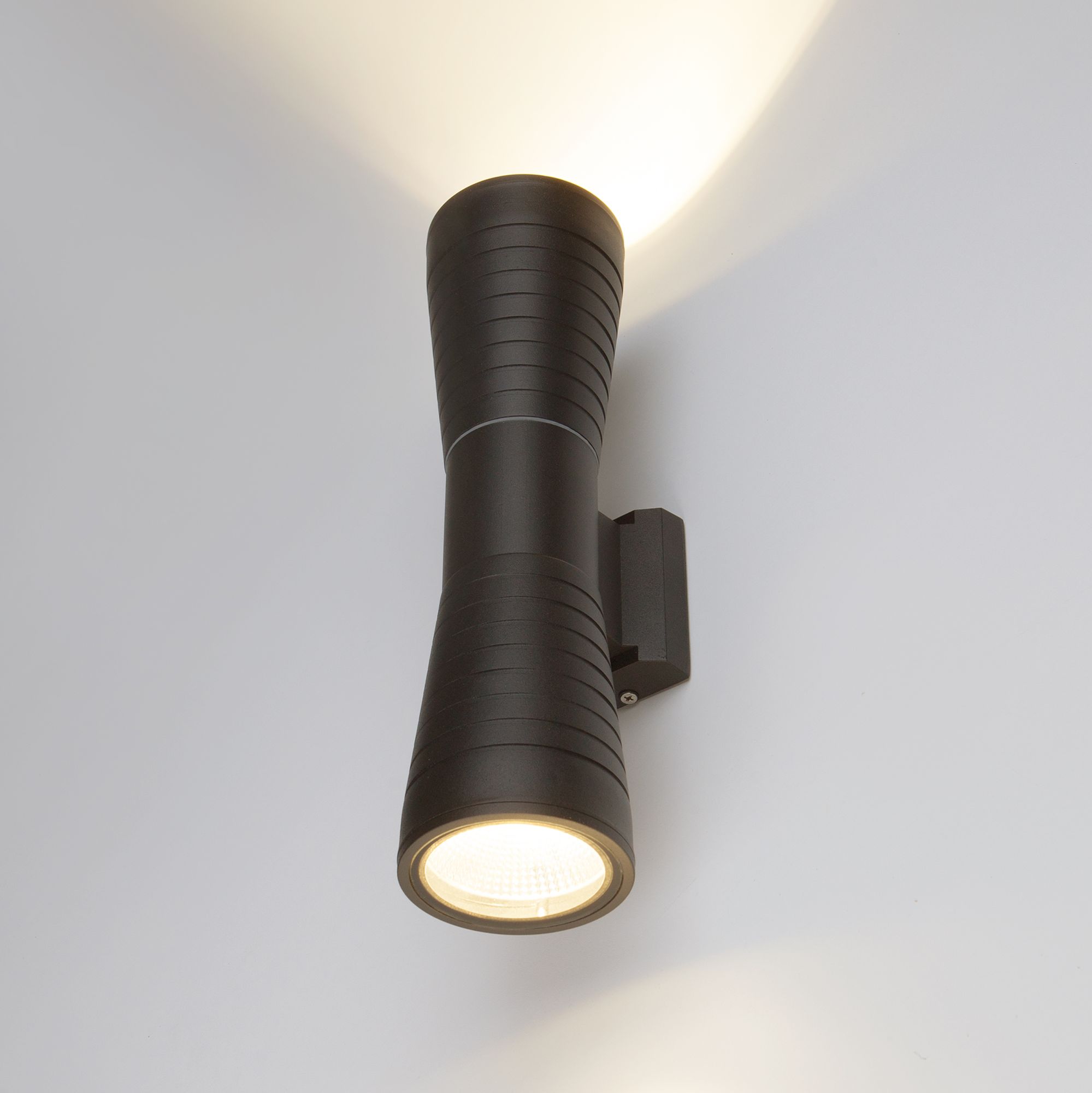 Tube double черный уличный настенный светодиодный светильник 1502 TECHNO LED Elektrostandard