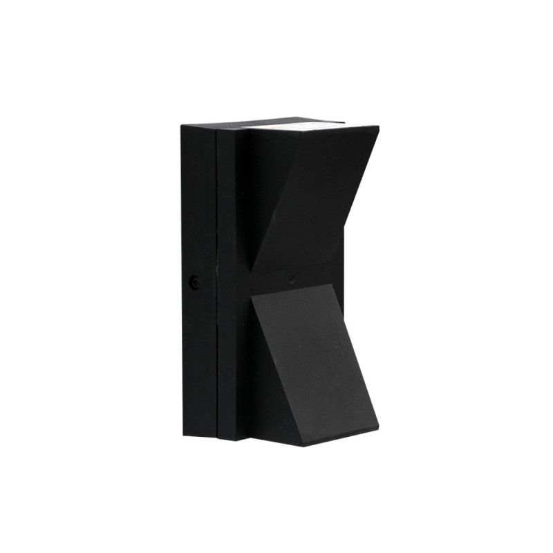 Уличный настенный светильник 15 см, 12W, 4000K, Arte Lamp Gunter A6306AL-2BK, черный