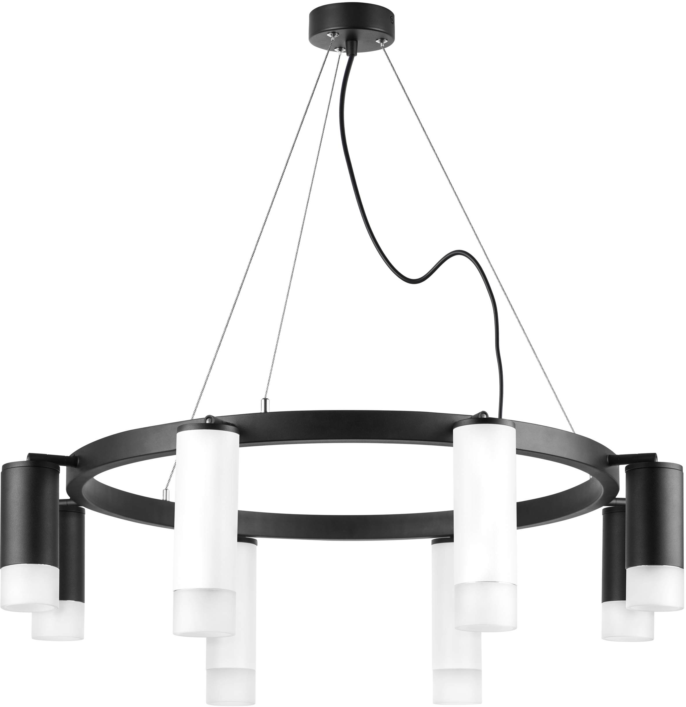 Светильник 110 см, Lightstar Rullo LR0188643741, черный-белый