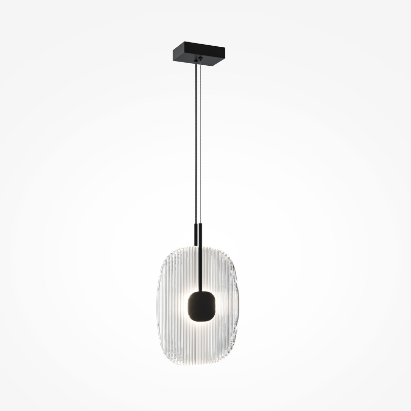 Подвесной светильник Maytoni Eclipse MOD152PL-L1BK 12*24 см, 1*LED*6W, Матовый Черный