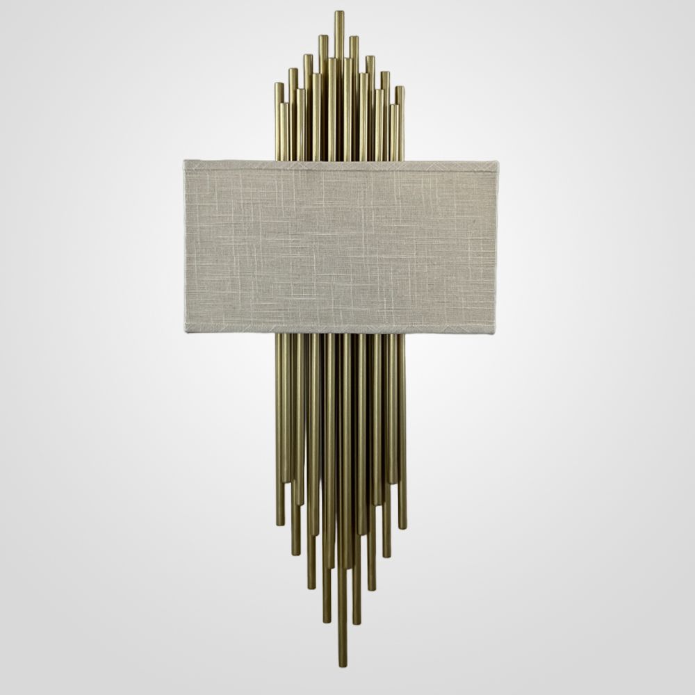 Бра Sohne CG 90-0009 FIORE White H65 W29 29*29*65 см, 2*E14*40W, 3000K, ImperiumLoft 44.27, Золотистый
