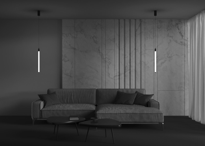 Светильник 3 см, 10W, 3000K, Maytoni Pendant Ray P022PL-L10B, черный