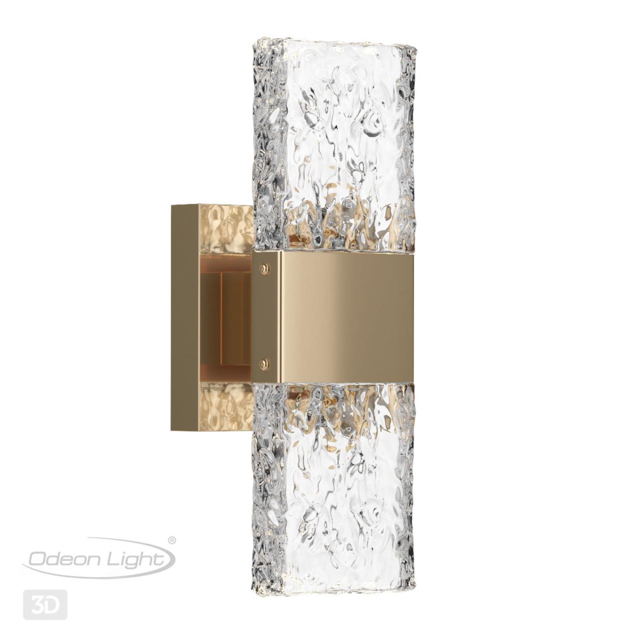 Светодиодный светильник 30 см, 10W, 3000K, Odeon Light RICCI 4364/5WL, матовое золото