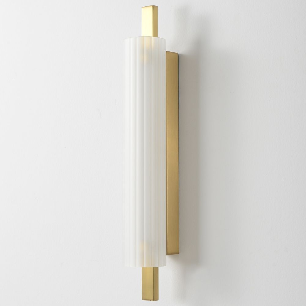 Светильник 47 см, 10W, 3000K, Crystal Lux TUNNEL AP10 LED BRASS, латунь