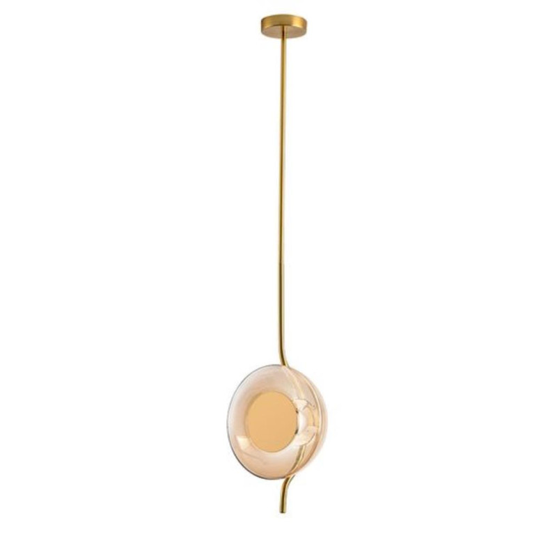 Подвесной светильник 23 см, Arte Lamp Asti A2441SP-1PB, латунь