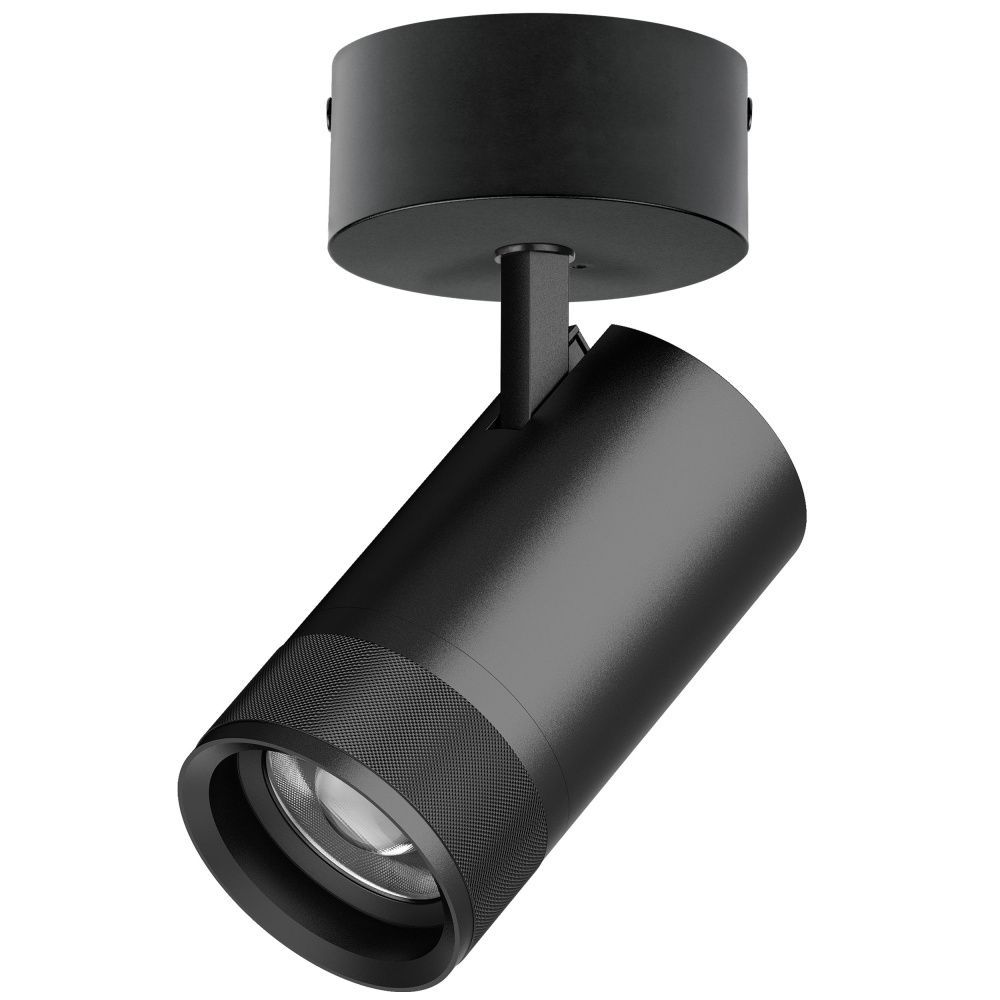 Светильник накладной c адаптером *9,4*18 см, *40W, 2700-4200-6000K, Lightstar Canno Pro C4407SO, Черный