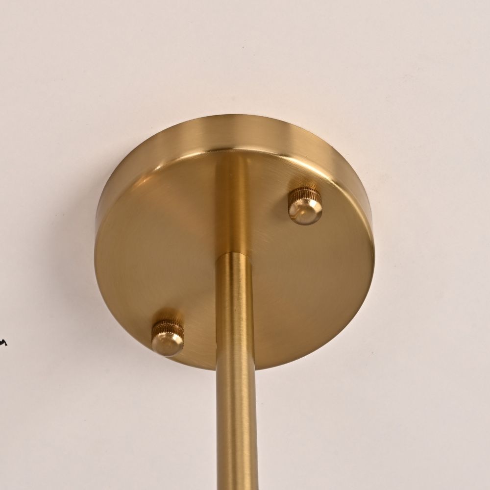 Люстра на штанге TORCHE DE VERRE Linear Chandelier 12 139*45*50 см, 12*G9*40W, ImperiumLoft 40.1548, Латунь