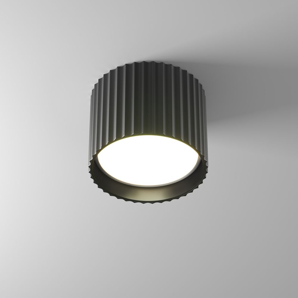 Потолочный светильник 8,5 см, Maytoni C106CL-GX53-B, черный