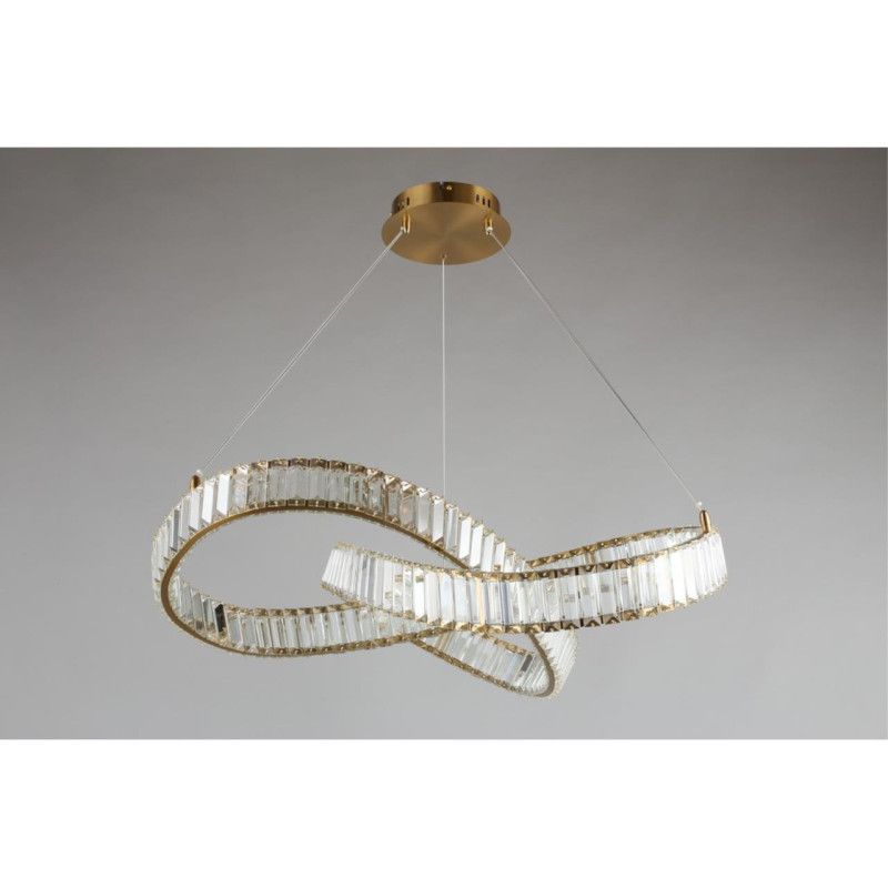 Подвесная люстра 80*70-140 см, 1*LED, 48W, 3000K, Aployt Olimp APL.045.03.48, золотой