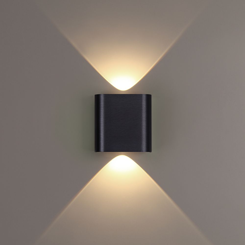 Настенный светильник 11 см, 2W, 3000K, Odeon Light Hightech Magnum 7191/2WL, черный