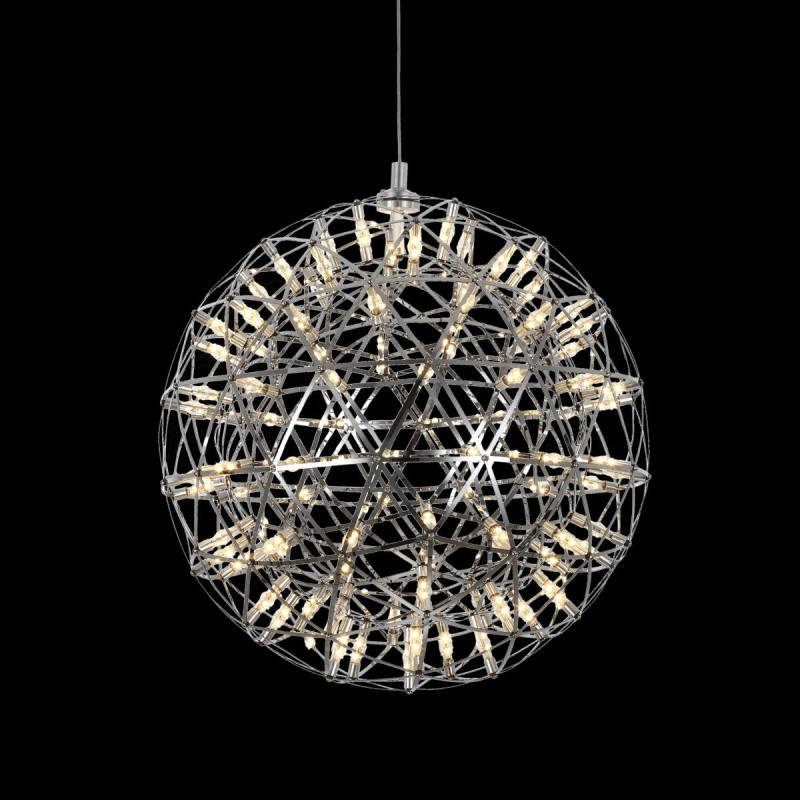 Подвесной светодиодный светильник Loft IT 9027-43, 28W LED, 3000K, диаметр 43 см, хром