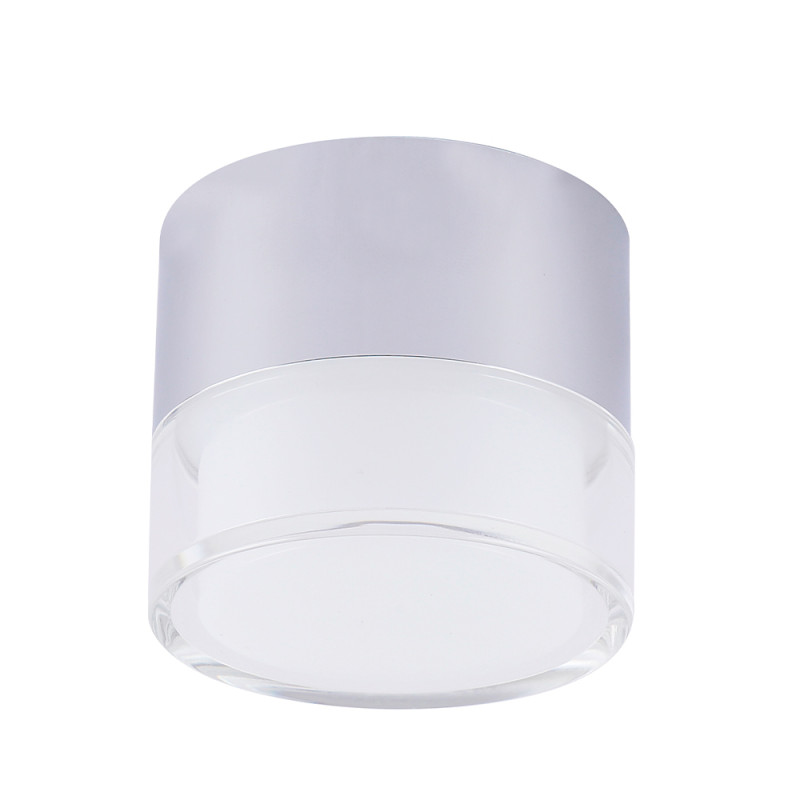 Светильник 8*6,5 см, LED*9W 4000K серебро Crystal Lux CLT 139C80 CH 4000K