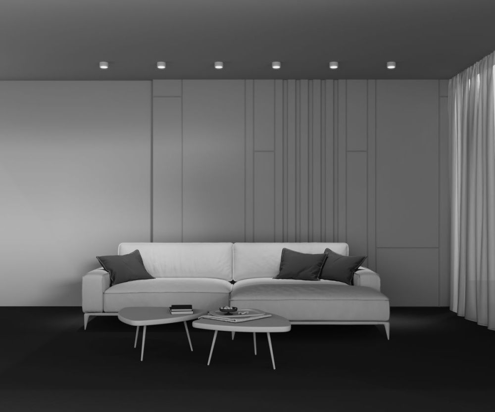 Накладной светильник 10 см, Maytoni Conik Gyps C001CL-GX53-W, белый гипс