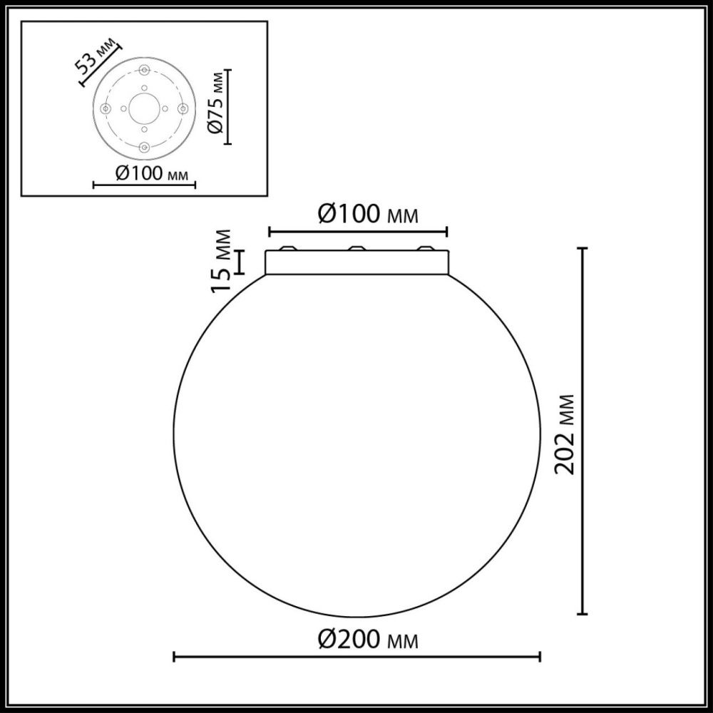 Потолочный светильник *20*20- см, 1*E14*5W, Odeon Light Magia 7109/1CA, бронзовый