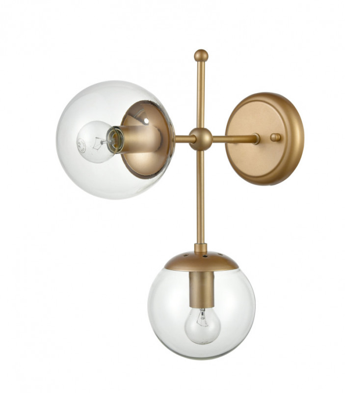 Бра 35*13*39 см, 2*E14 шампань Vele Luce Modena VL5014W02