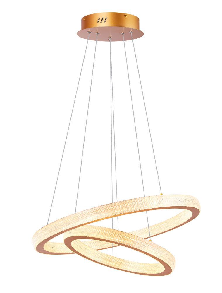 Люстра Ø400 (600), мм, 50W 4000K, PAINT GOLD(Золото) NewRgy 2105-DW-4+6 PAINT GOLD
