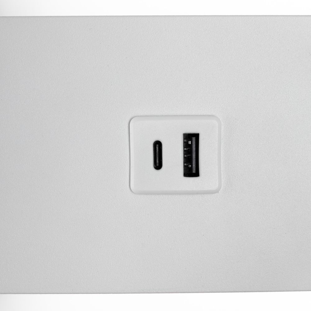 Светильник с выключателем 8*30 см, 14W, 3000K Белый Citilux Декарт CL704470 LED USB