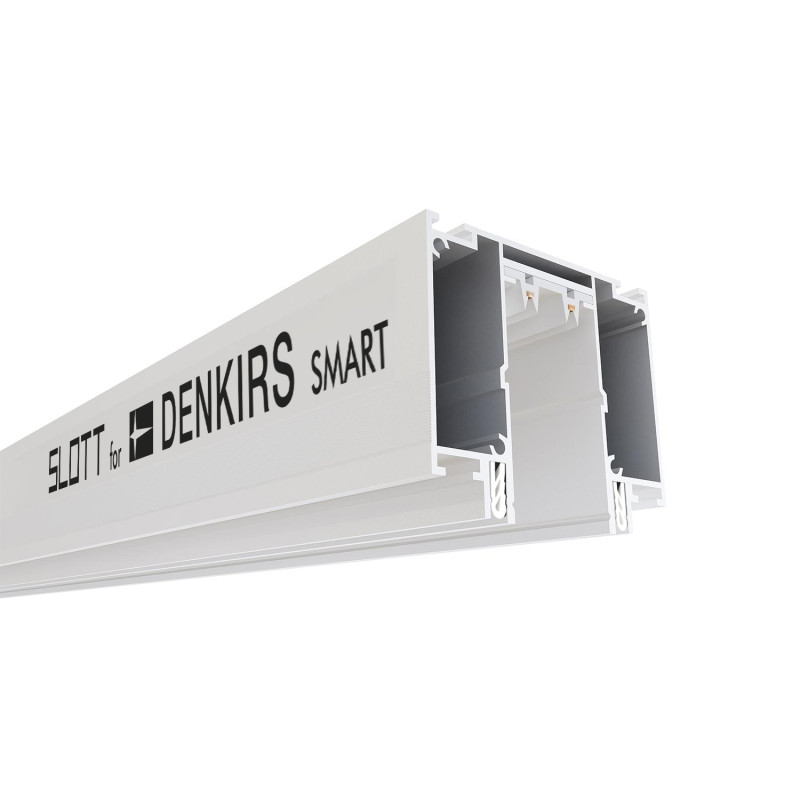 Профиль-трек 200 cv SLOTT for DENKIRS SMART TR2014-WH, для натяжных потолков, алюминий, белый