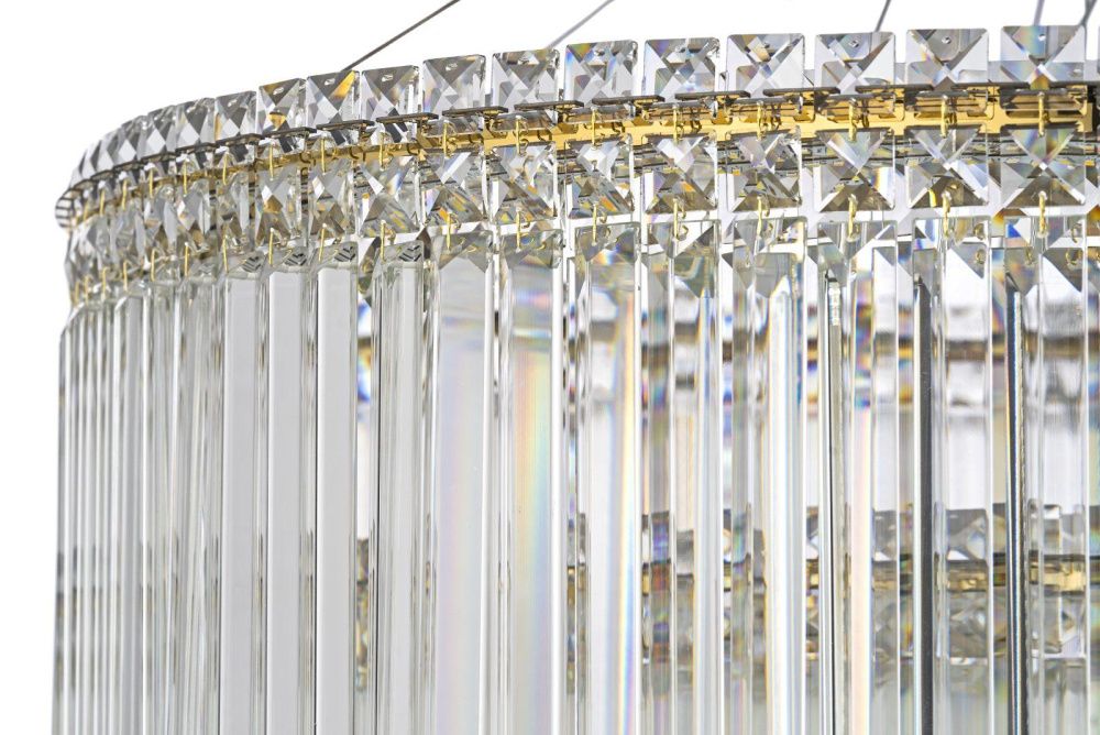 Люстра подвесная **41 см, Led лента*LED*134W, 3000/6000K, Arti Lampadari Ovindoli Gold Ovindoli L 1.5.80+40.101 G, Золото