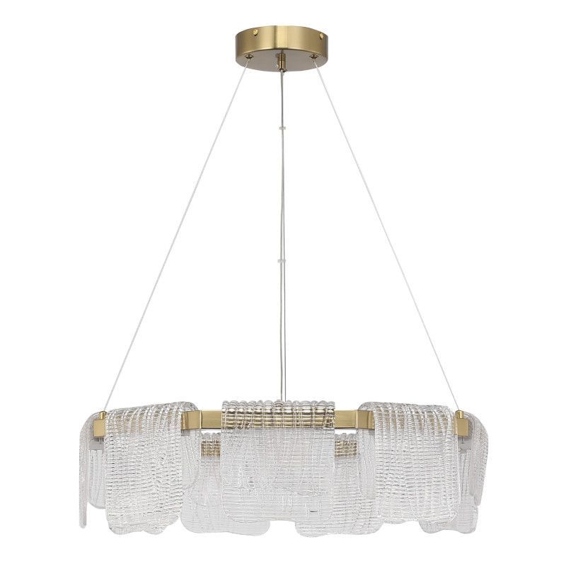 Подвесная люстра 60*150 см, 1*LED*54W, 4000K, ST-Luce Voile SL6021.203.54, золотой