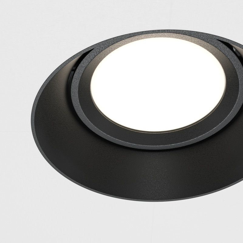 Светильник 12 см, Maytoni Dot DL042-01-RD-B, черный