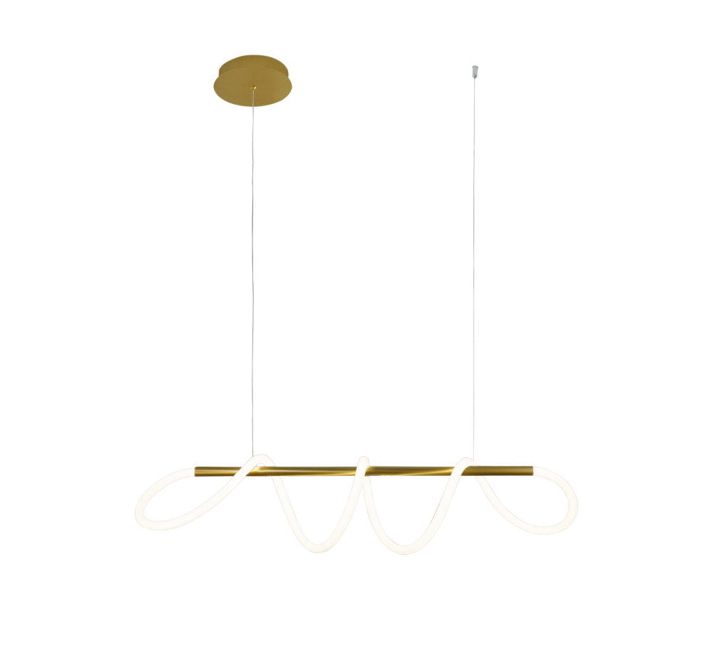 Подвесная люстра 90 см, 40W, 3000K, Lightstar Corinto 637083, золото
