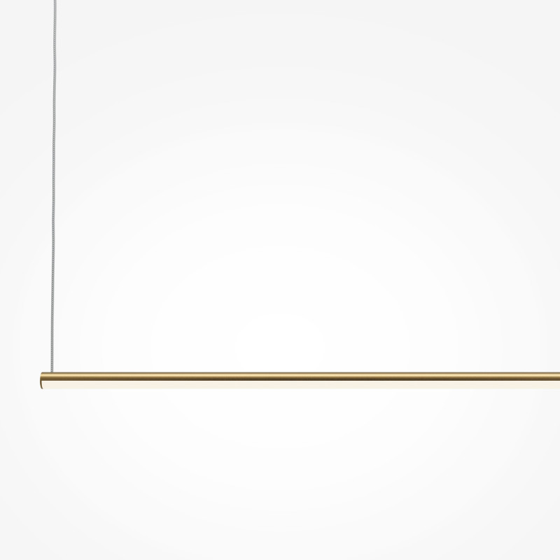 Подвесной светильник 80*1,7*316,7 см, LED, 10W, 3000К, Maytoni Halo MOD246PL-L16BSK латунный