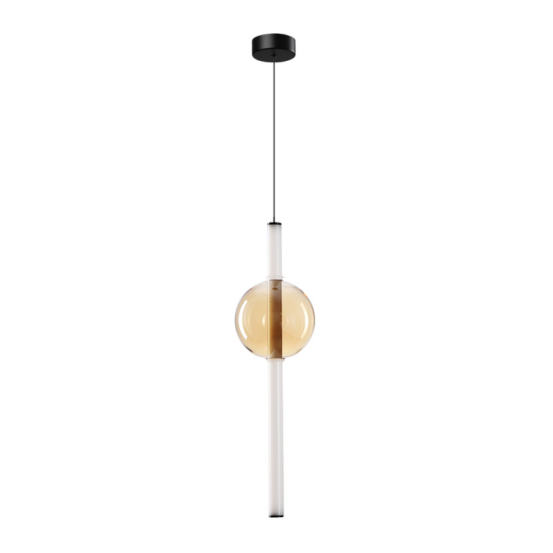 Светильник подвесной 16*60 см, 1 LED*12W, 3500 К, Arte Lamp Rigla A6839SP-12AM, Черный