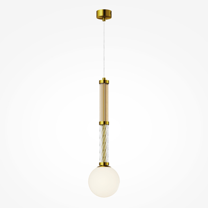 Накладной светильник 12*12*349,5 см, 1*G9, 28W, Maytoni TEATRO MOD287PL-01BS латунный