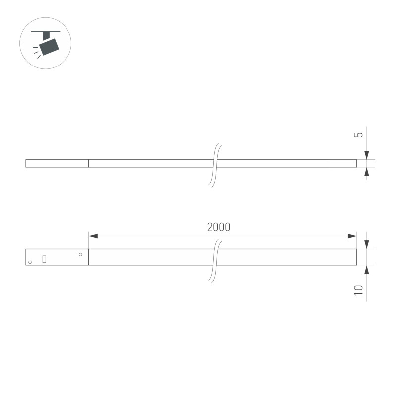 Светильник MAG-MICROCOSM-FLAT-ELASTIC-L2000-16W Day4000 (BK, 100 deg, 24V) (Arlight, IP20 Пластик, 3 года) 043251