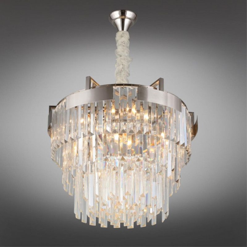 Каскадная люстра 50*60-100 см, 9*E14, 40W, Aployt Mariz APL.813.03.09, никель