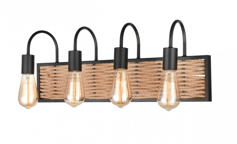 Бра 15*60*24 см, 4*E27 черный, коричневый Vele Luce Tower VL6362W04