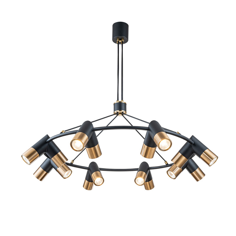Люстра *90*100 см, 16*GU10*35W, Indigo Modern V000456, черный, 11036/16P Black