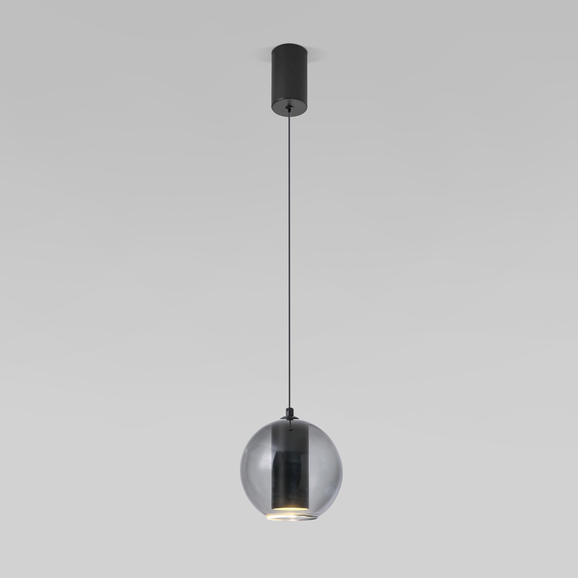Подвесной LED светильник 15*15*200 см, 6W 4000K Eurosvet Cobble 50258/1 LED дымчатый
