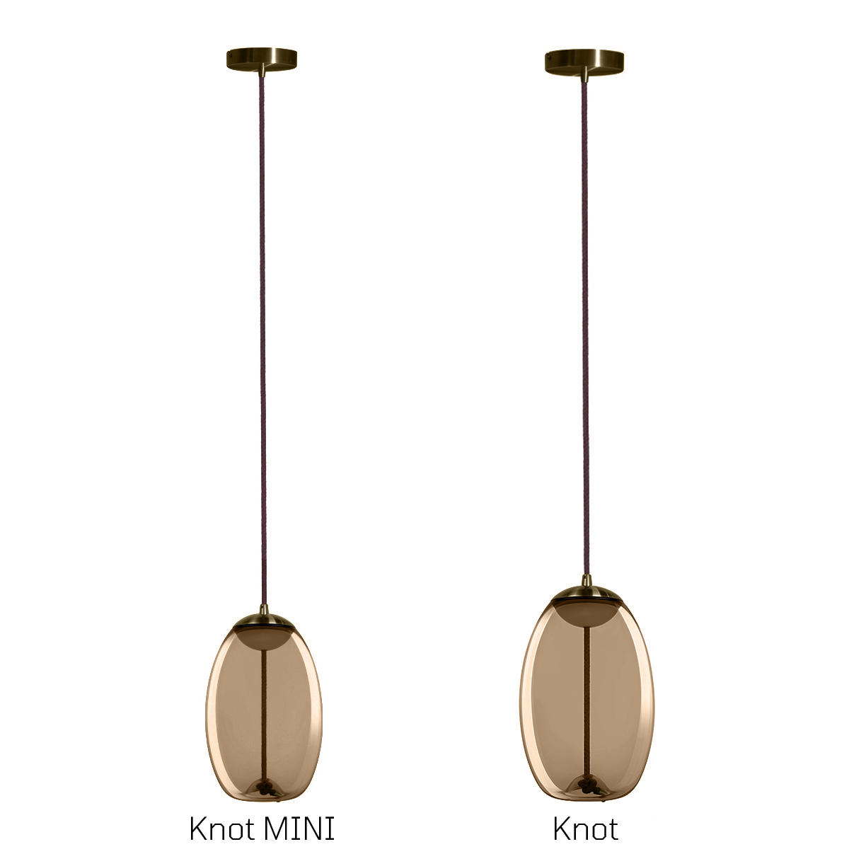 Подвесной светильник 12*23 см, 1*LED*5W LOFT IT Knot 8135-A mini латунь