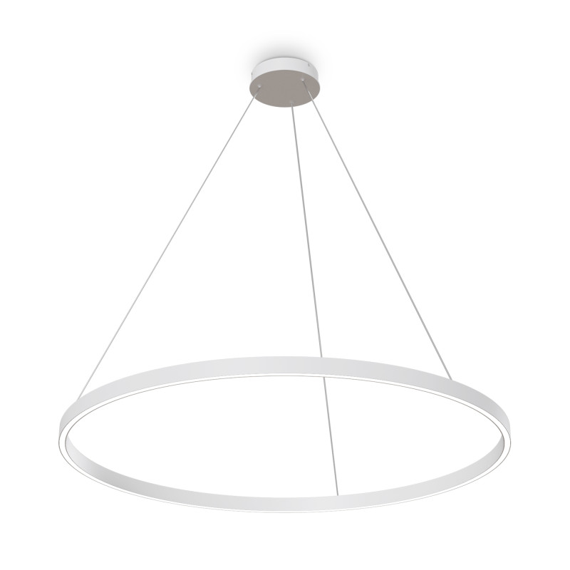 Подвесной светильник 100*127,5 см, LED, 59W, 3000К-4000К, Maytoni Rim MOD058PL-L54WK белый