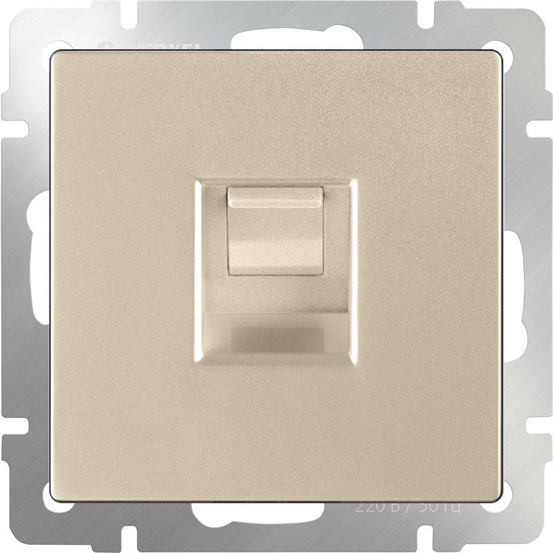 WL11-RJ-45 / Розетка Ethernet RJ-45 (шампань), 4690389124532