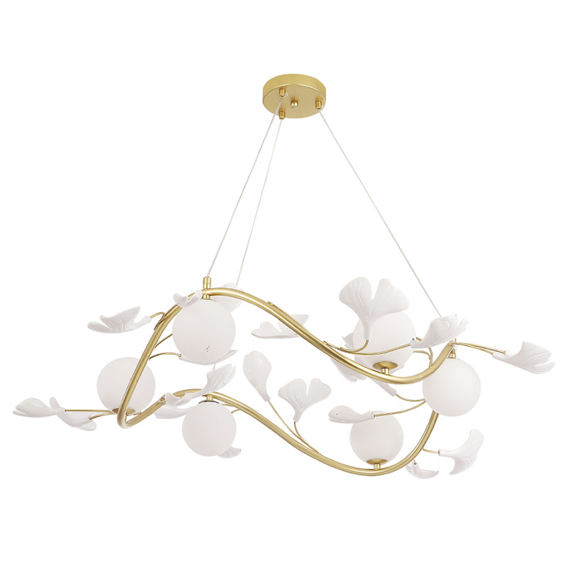 Светильник 91 см, Crystal Lux COLIBRI SP6 GOLD, золото