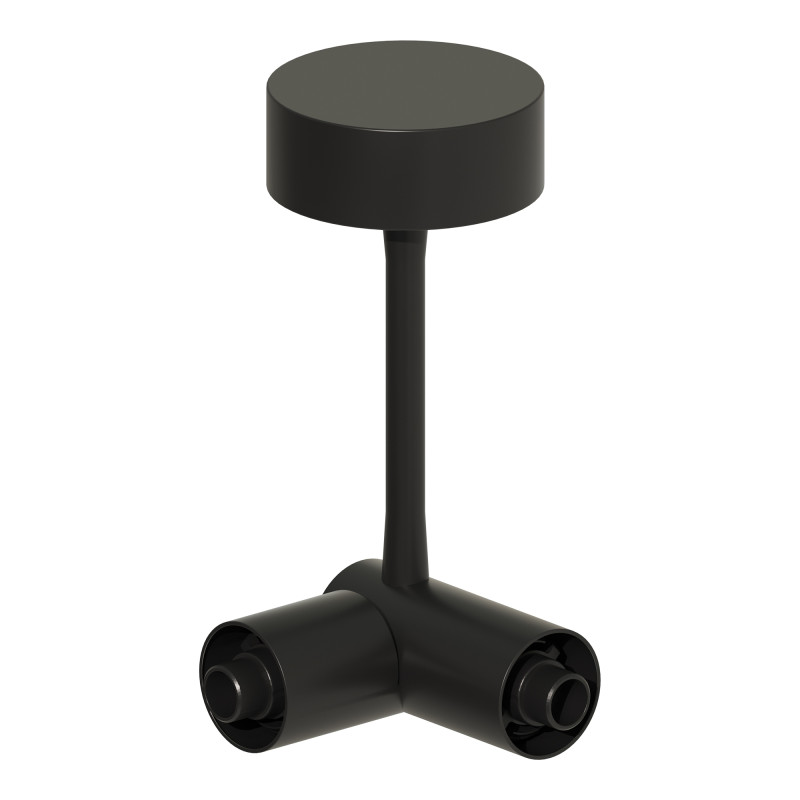 Потолочный токопроводящий угловой соединитель TECHNO ST LUCE ST1602.439.00 черный
