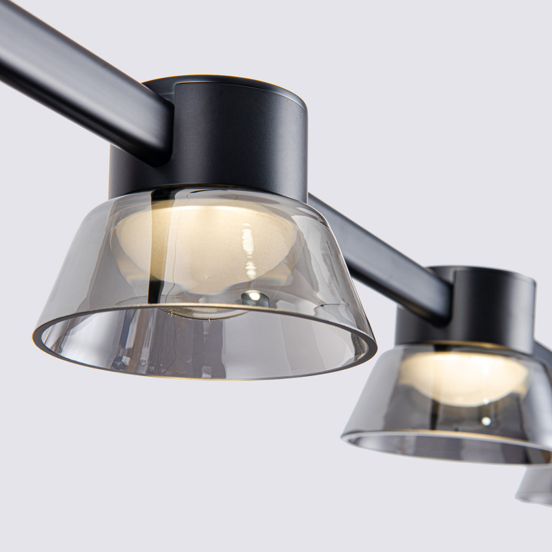 Линейный светильник 118*10*180 см, LED, 30W, 4000К, Favourite Twix 4247-5P черный